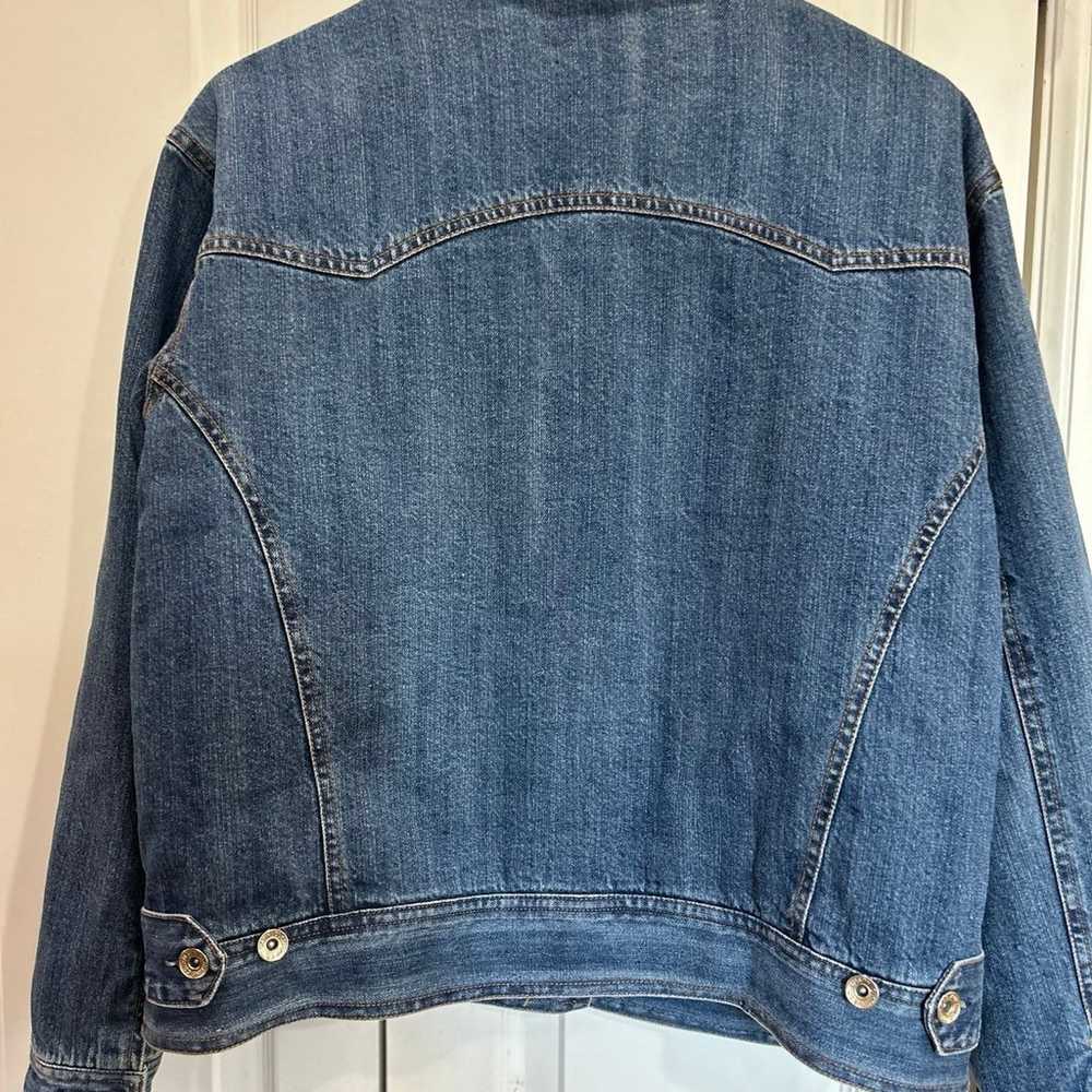 Austin women XL denim blanket barn jacket - image 4