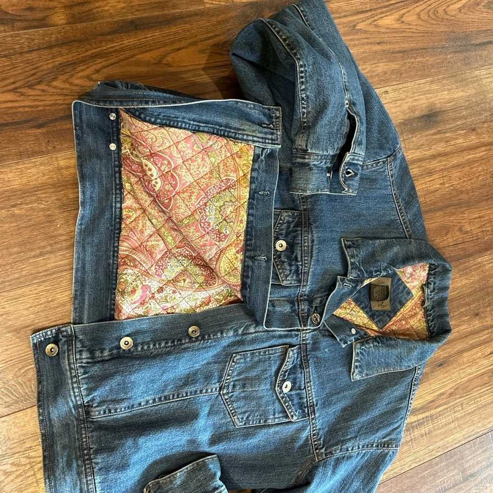 Austin women XL denim blanket barn jacket - image 5