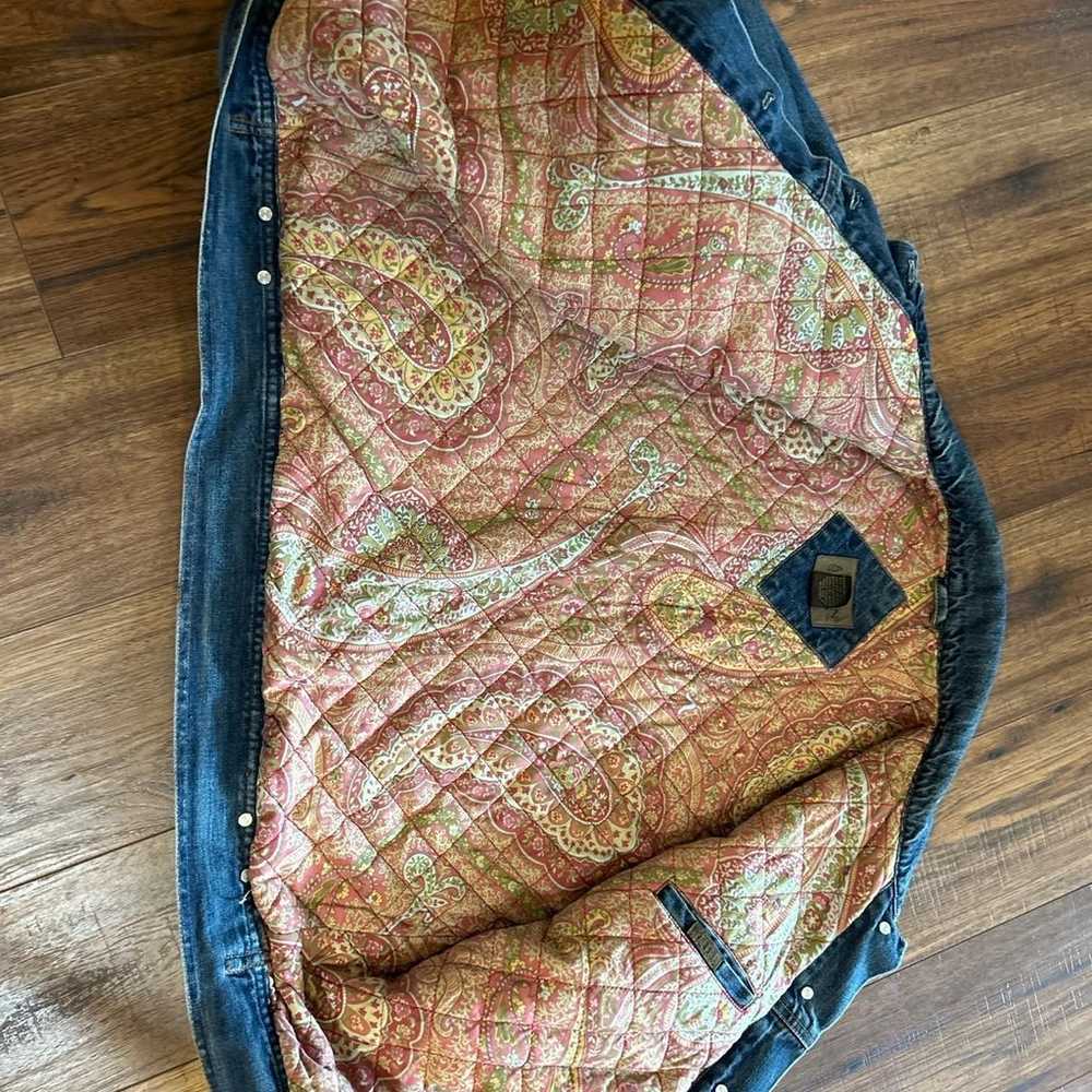 Austin women XL denim blanket barn jacket - image 6