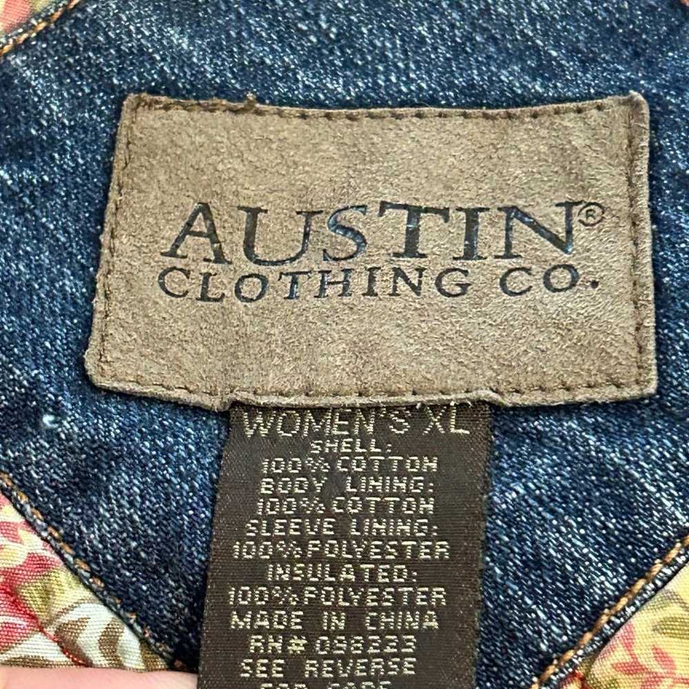 Austin women XL denim blanket barn jacket - image 7