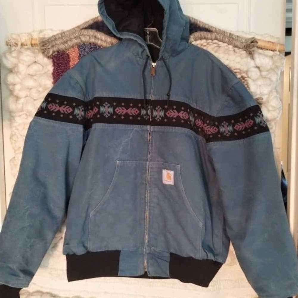 Vintage Carhartt jacket RARE Aztec print - image 1