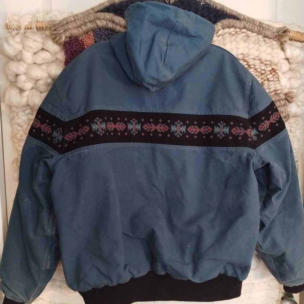 Vintage Carhartt jacket RARE Aztec print - image 6