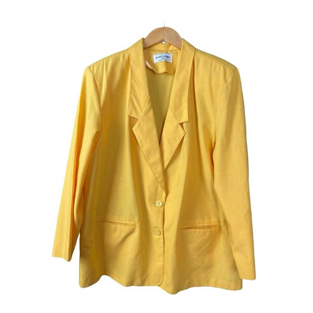 Alfred Dunner Blazer Jacket Yellow Women Size 20 … - image 1