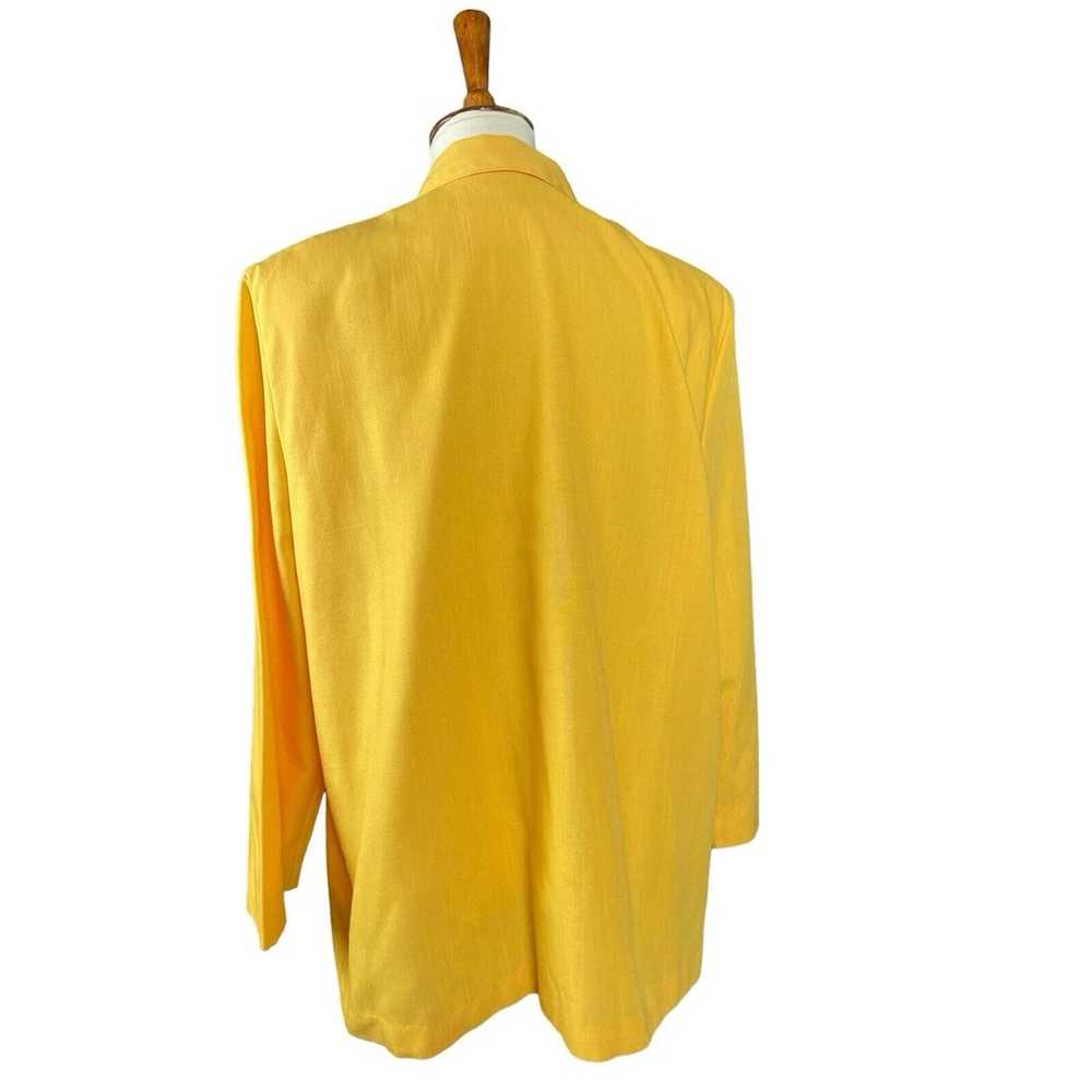 Alfred Dunner Blazer Jacket Yellow Women Size 20 … - image 2