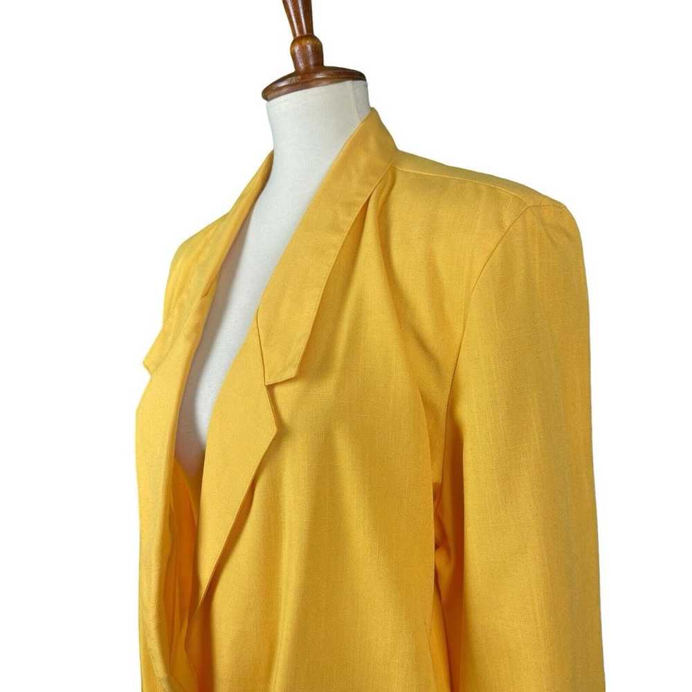 Alfred Dunner Blazer Jacket Yellow Women Size 20 … - image 6