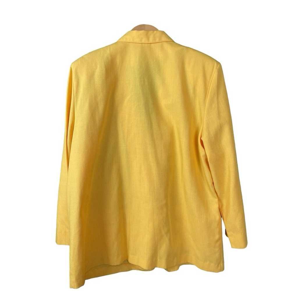 Alfred Dunner Blazer Jacket Yellow Women Size 20 … - image 8