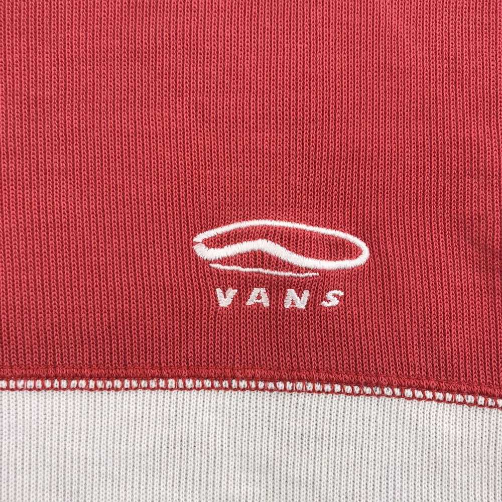 Vans Vtg VANS SKATEBOARD Two Tone Sportswear Red … - image 3