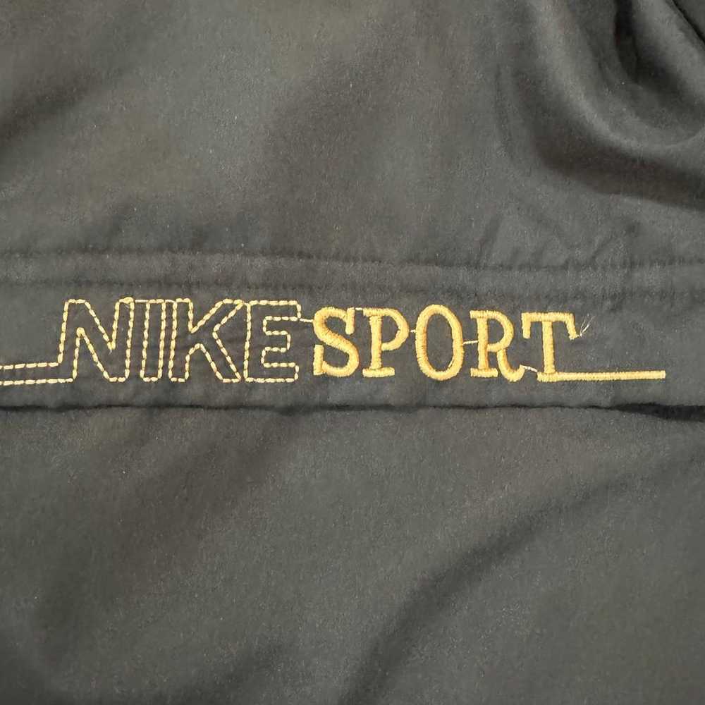 VINTAGE NIKE SPORT Bootleg Women’s Black Gold Par… - image 3