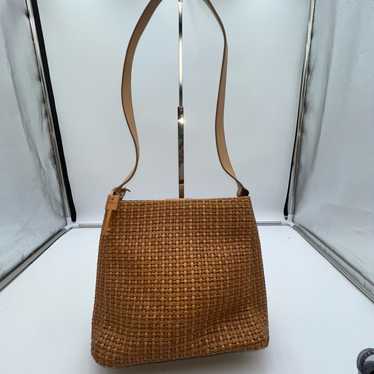 Fossil Fossil Vintage Raffia and Leather Shoulder… - image 1