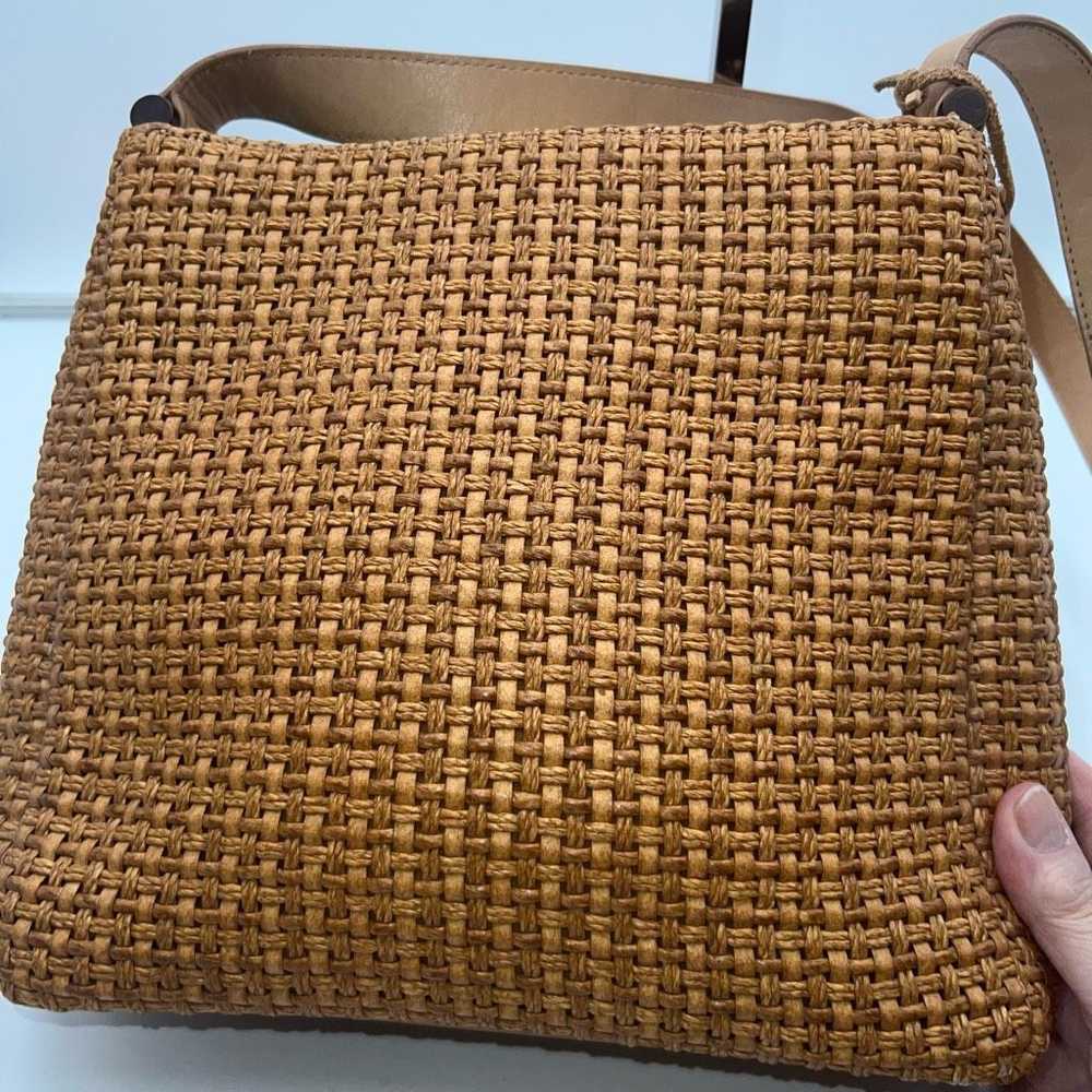 Fossil Fossil Vintage Raffia and Leather Shoulder… - image 8