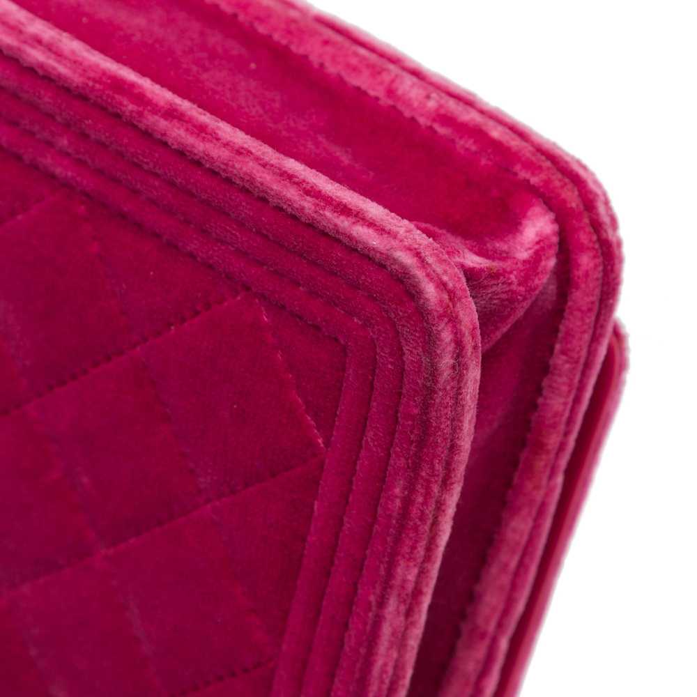 Product Details Chanel Pink Velvet Boy Wallet On … - image 10