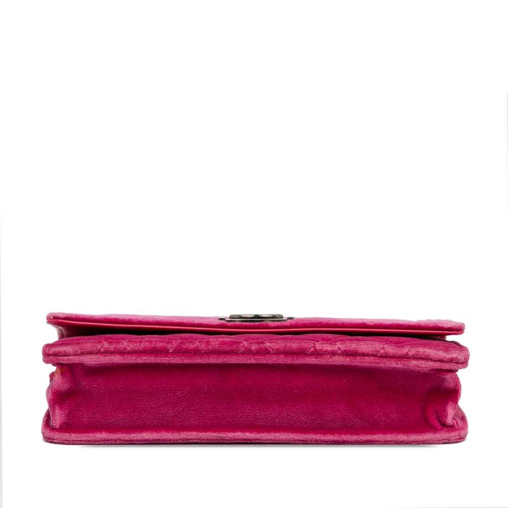 Product Details Chanel Pink Velvet Boy Wallet On … - image 4