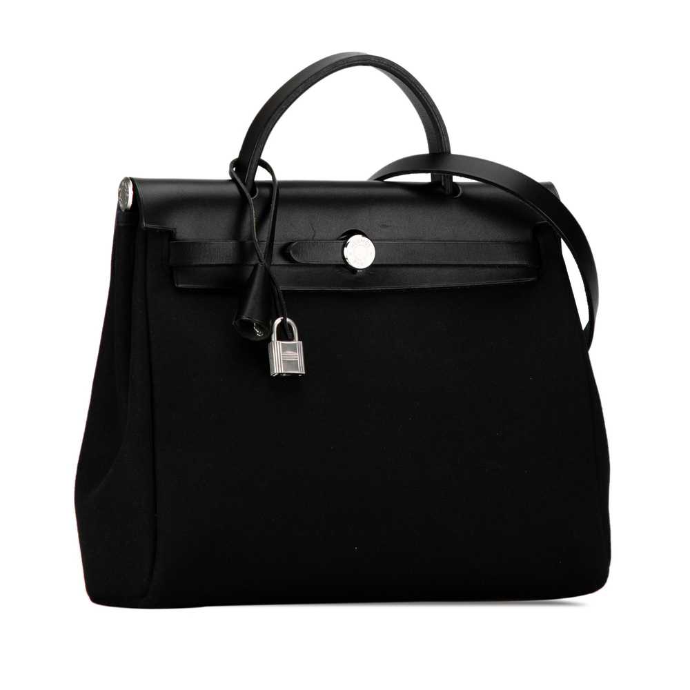 Product Details Hermes Black Toile Herbag 31 - image 2