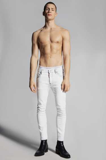 Dsquared2 Dsquared2 White Rubbed White Wash Jeans 