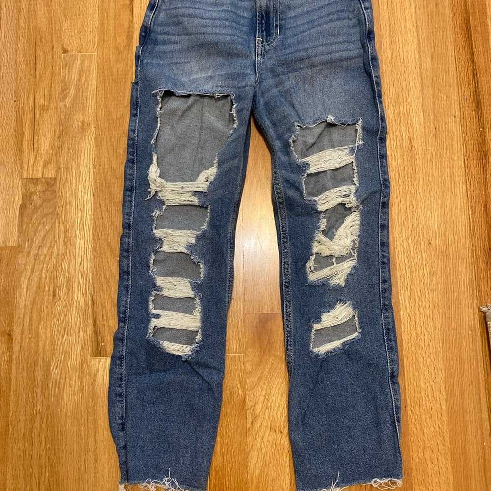 Hollister ultra high rise vintage straight Jeans … - image 1