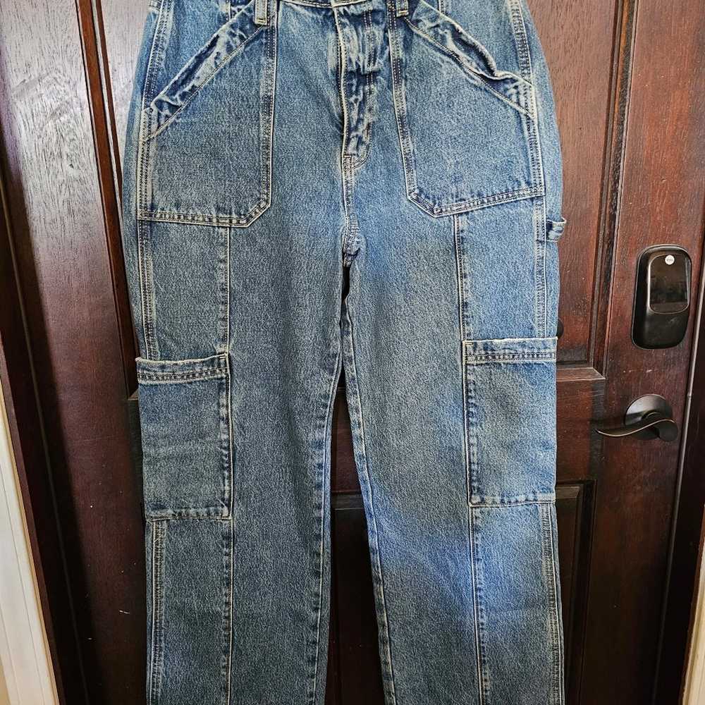 Arizona Wide Leg Juniors Jeans size 9 - image 1