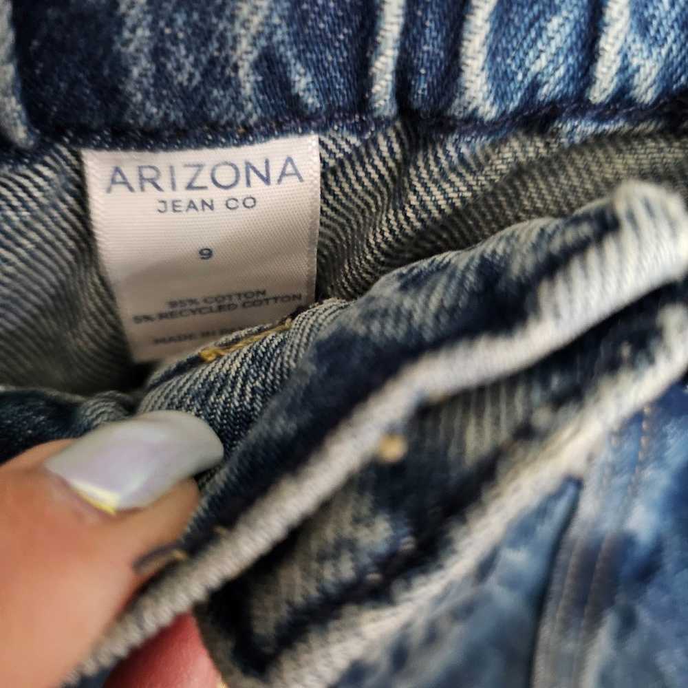 Arizona Wide Leg Juniors Jeans size 9 - image 5