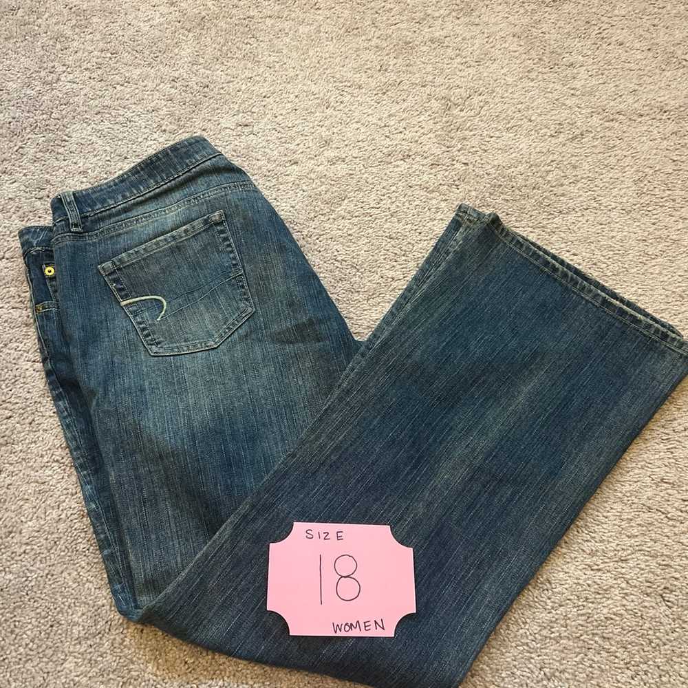 American Eagle Hipster Jeans Size 18 Long - image 1