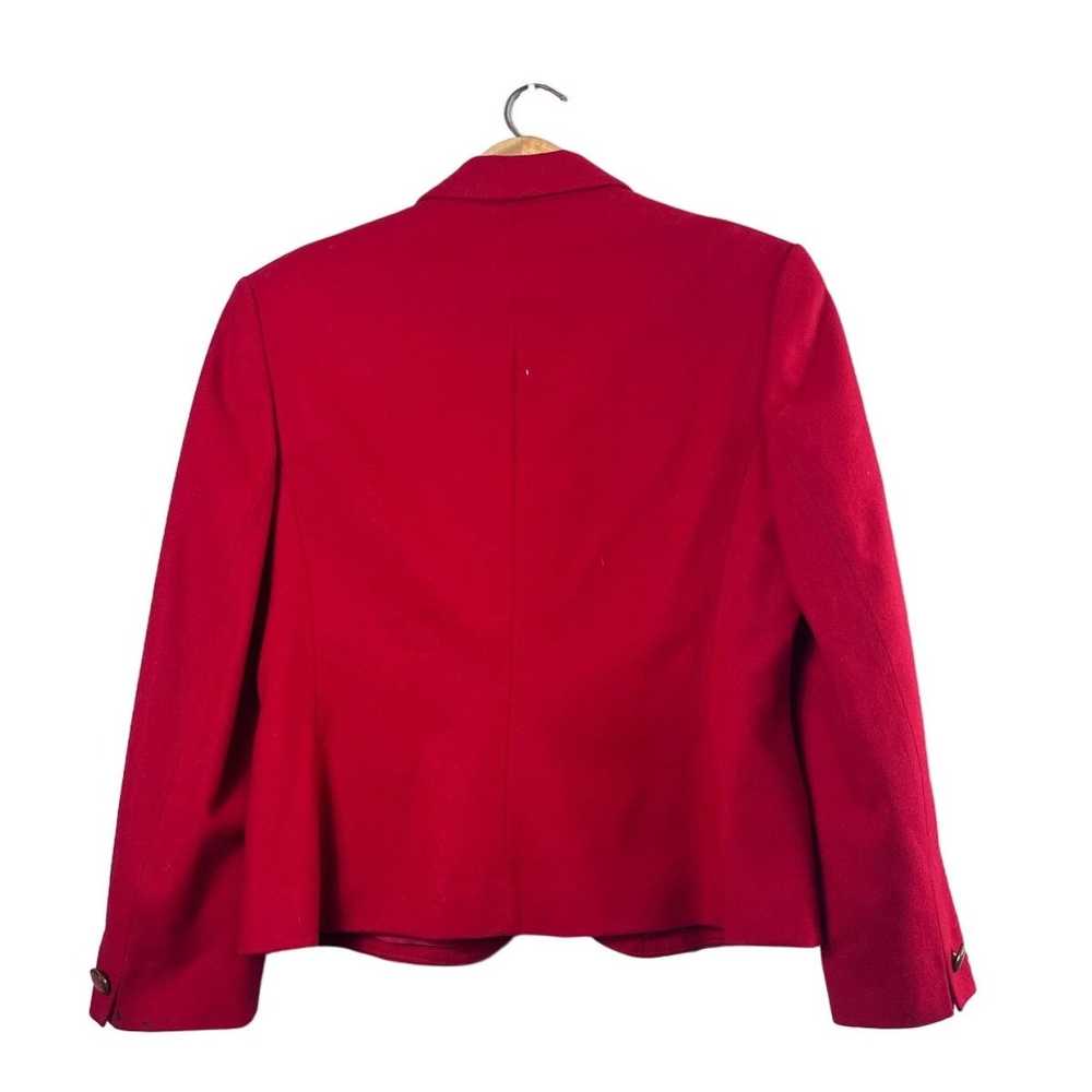 Pendleton Vintage Red Wool Women's Pendleton Blaz… - image 3