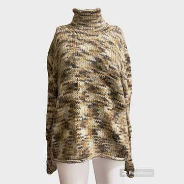 Columbia Columbia Large Vintage Sweater Tan Chunk… - image 1