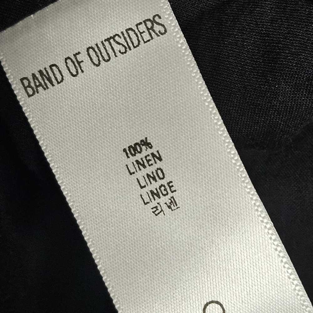 Band Of Outsiders Black Short Sleeve Linen Mini D… - image 4