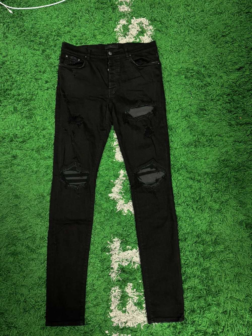 Amiri Amiri MX1 Jeans Black Patch 34 - image 1