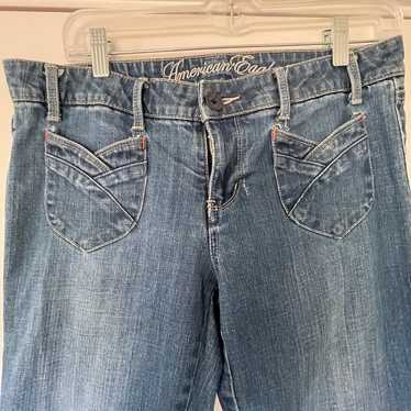 Vintage Y2K American Eagle Lowrise Jeans With Cri… - image 1