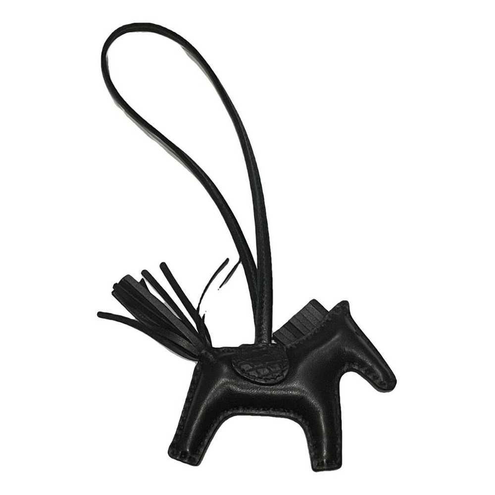 Hermès Rodeo leather bag charm - image 1