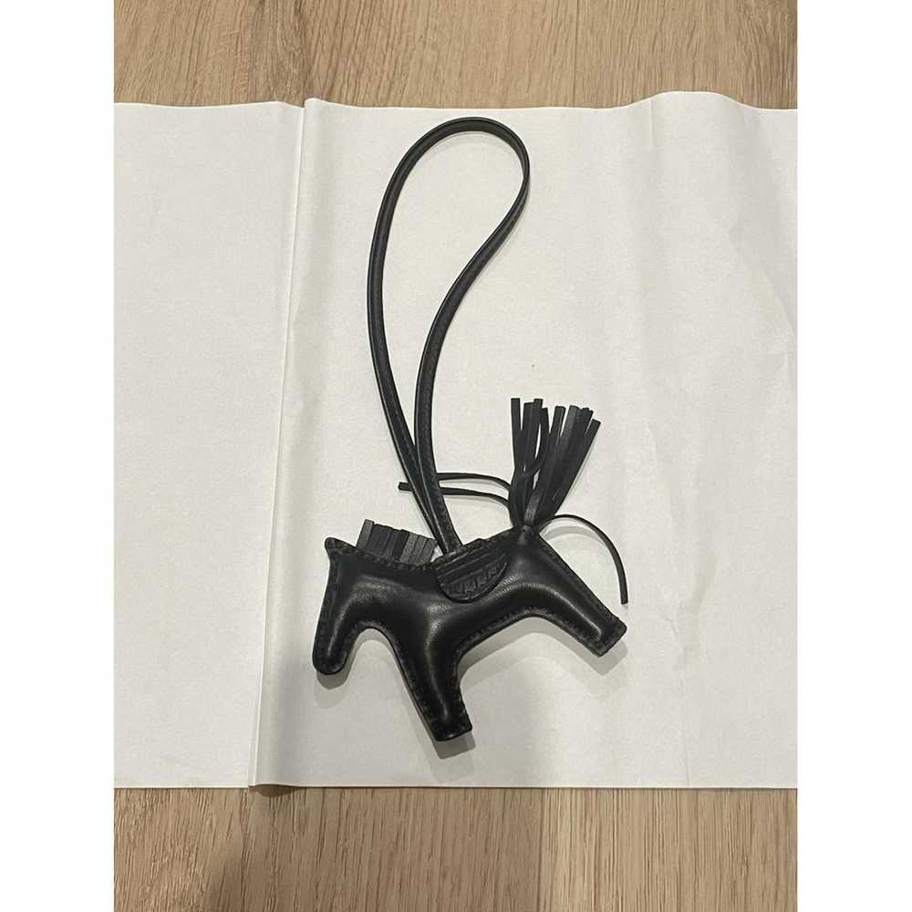 Hermès Rodeo leather bag charm - image 2