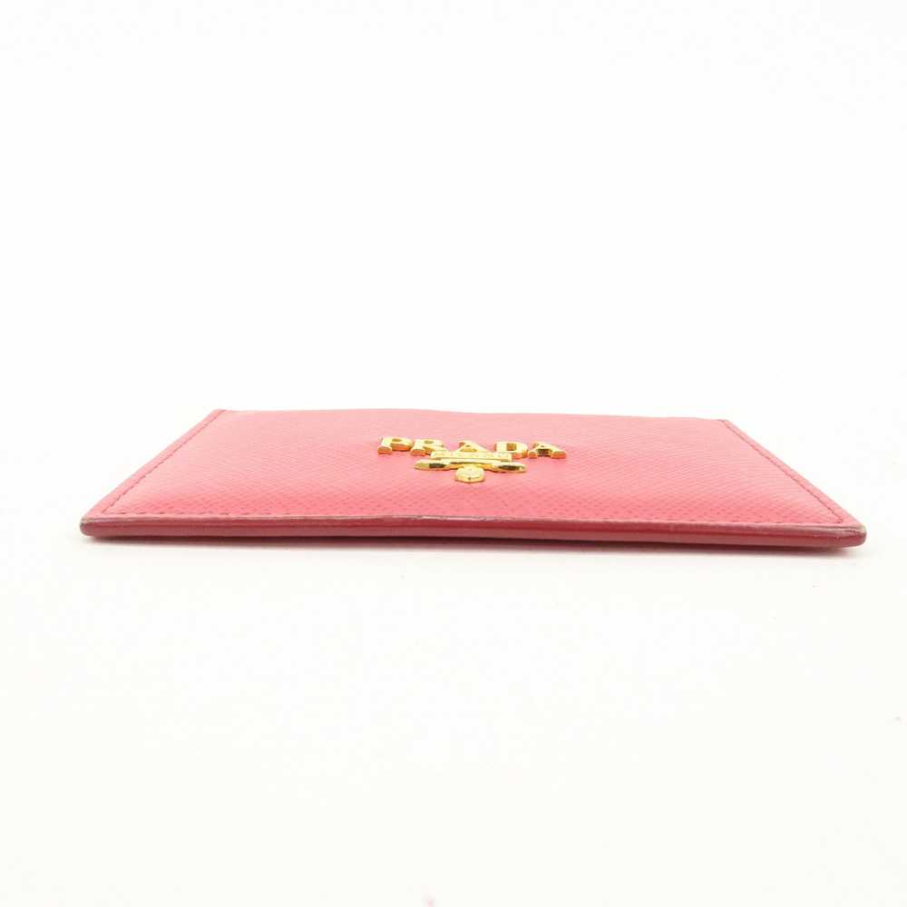 PRADA Logo Saffiano Leather Card Case Card Holder… - image 5