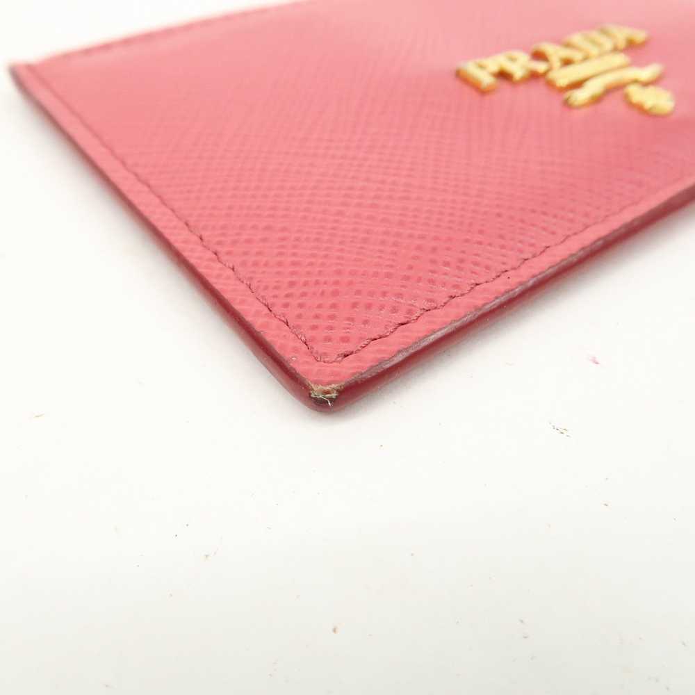 PRADA Logo Saffiano Leather Card Case Card Holder… - image 6