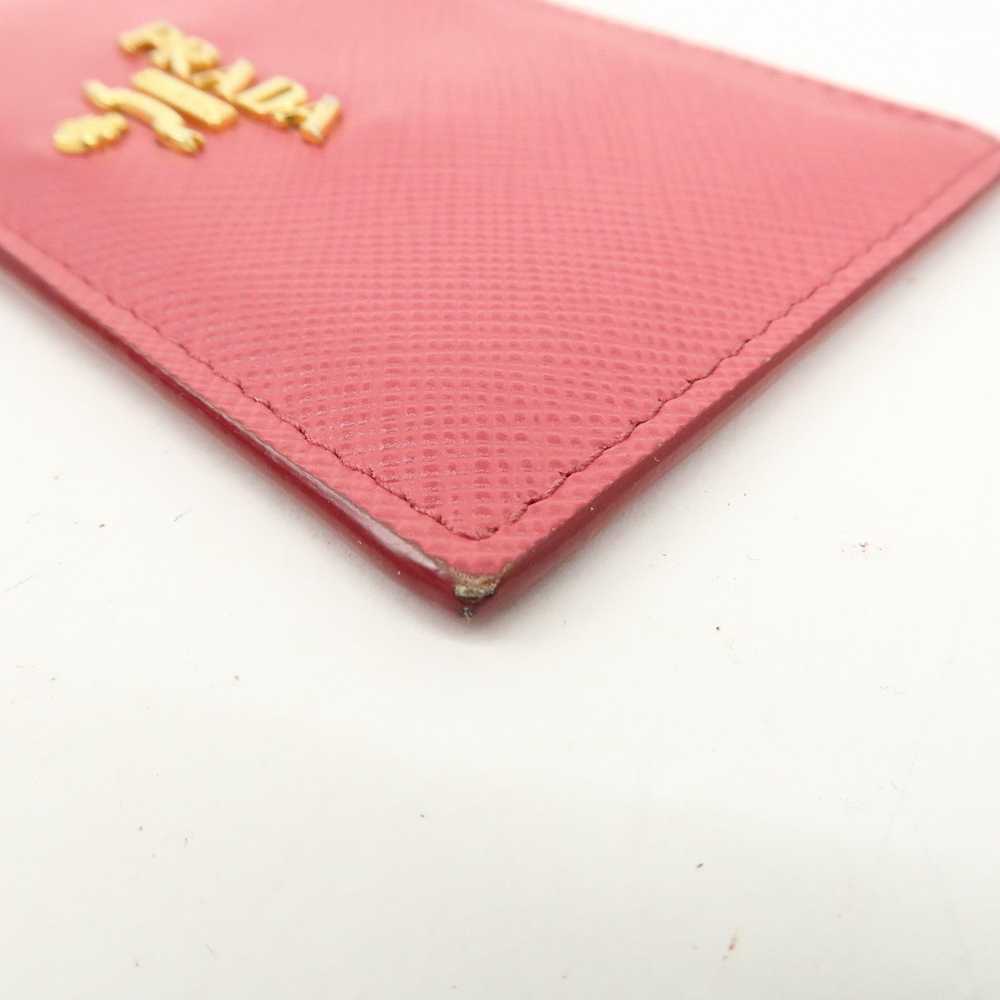 PRADA Logo Saffiano Leather Card Case Card Holder… - image 7