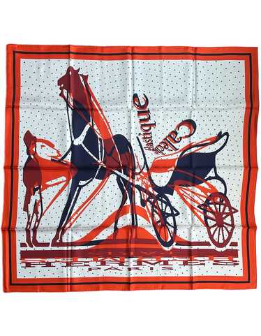 Hermes NEW Caleche Elastique 90cm Silk Scarf