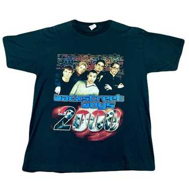Vintage 1999 BACKSTREETBOYS DNA tourT 古着 Backstreet Boys DNA World Tour Black Jacket Size Large XL