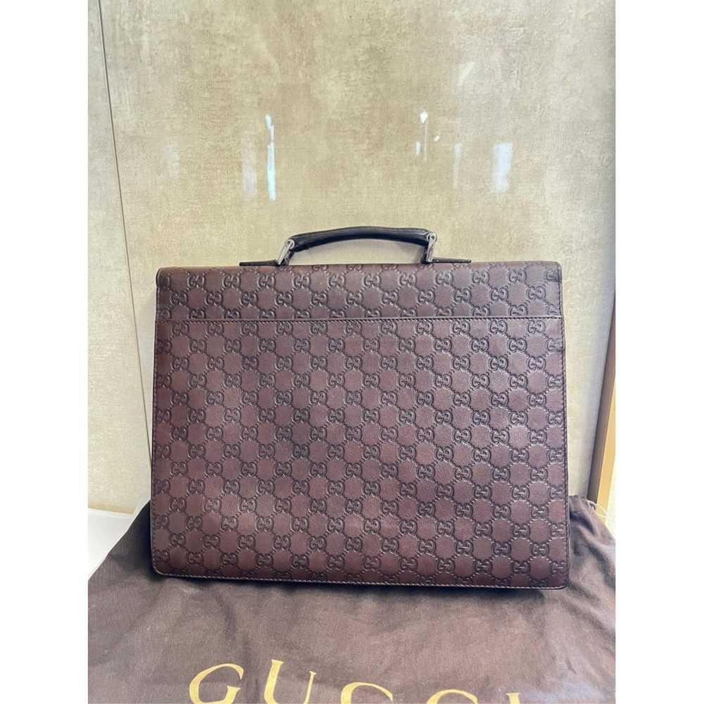 Gucci Leather weekend bag - image 2