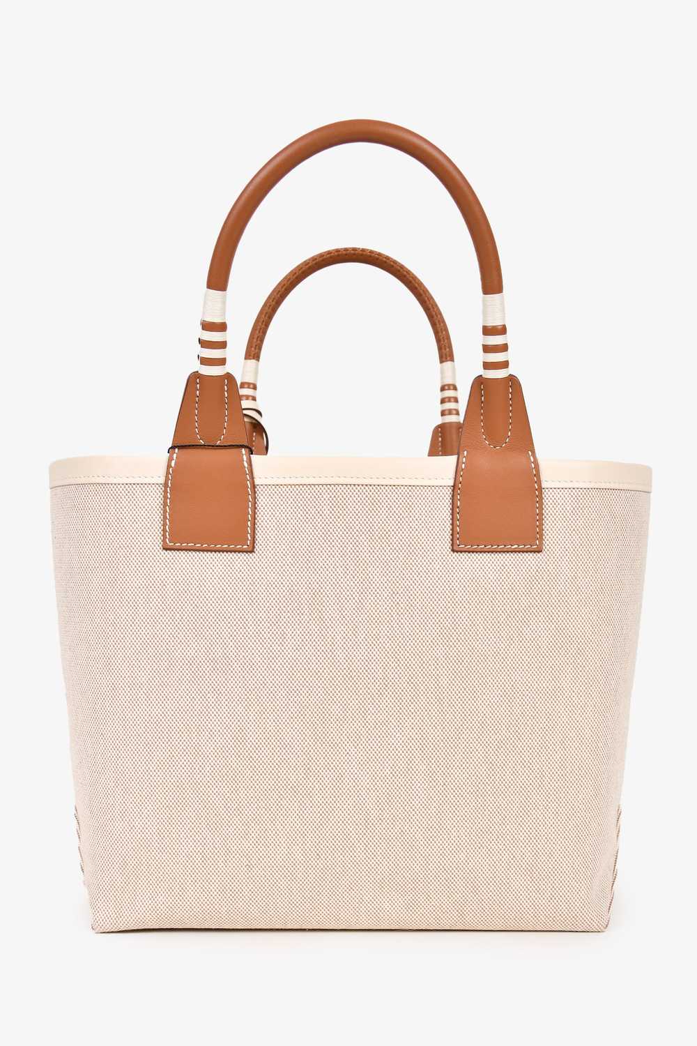 Hermès 2022 Beige/Brown Cavas/Leather Steeple 28 … - image 6