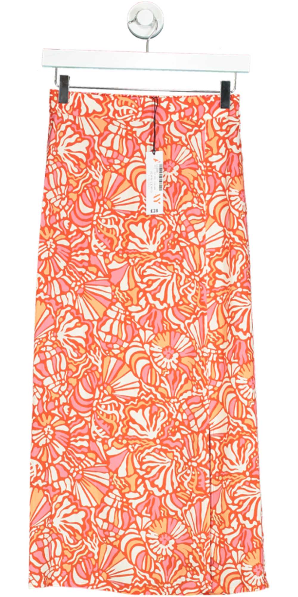 John Lewis Orange Abstract Shell Skirt UK 6 - image 1