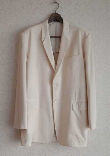 Yohji Yamamoto Yohji Yamamoto 91Aw Cream Wool Suit