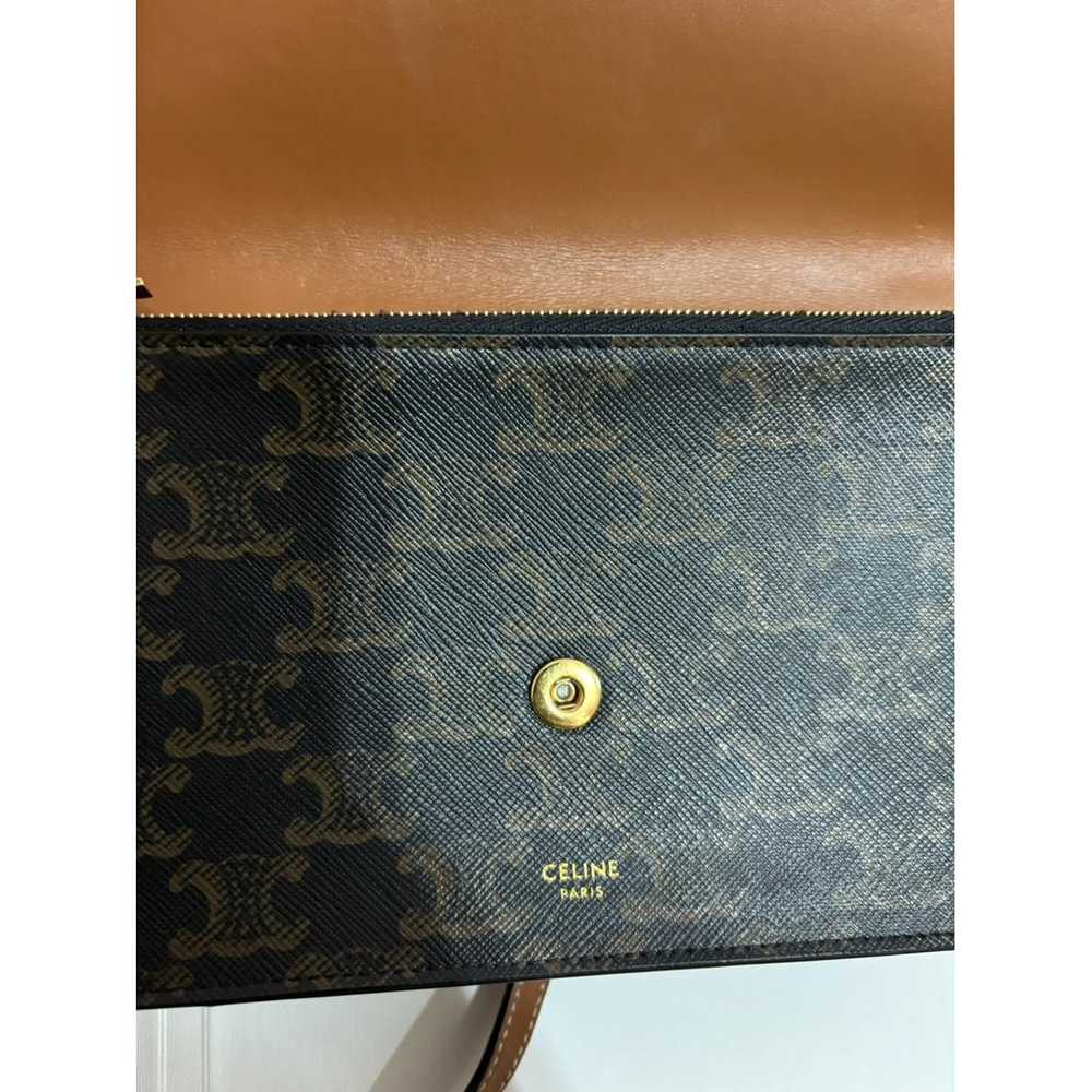 Celine Triomphe leather clutch bag - image 2