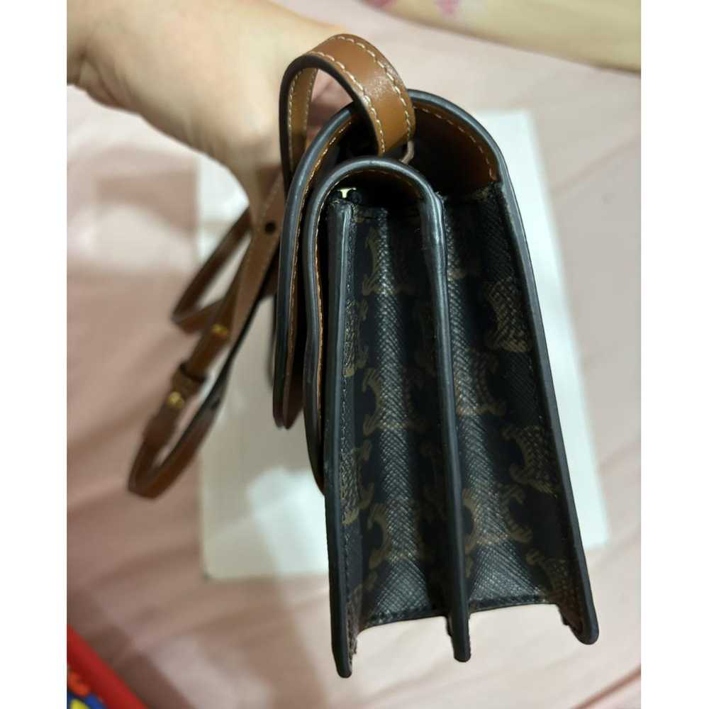 Celine Triomphe leather clutch bag - image 5