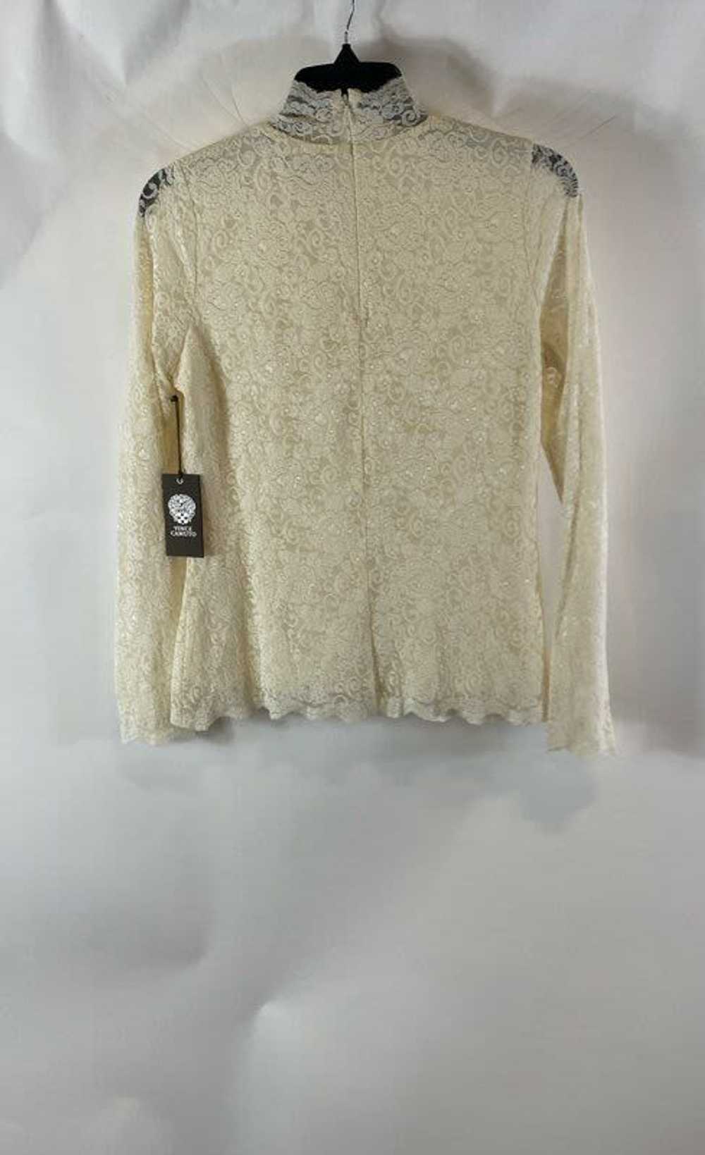 NWT Vince Camuto Womens White Lace Long Sleeve Hi… - image 2