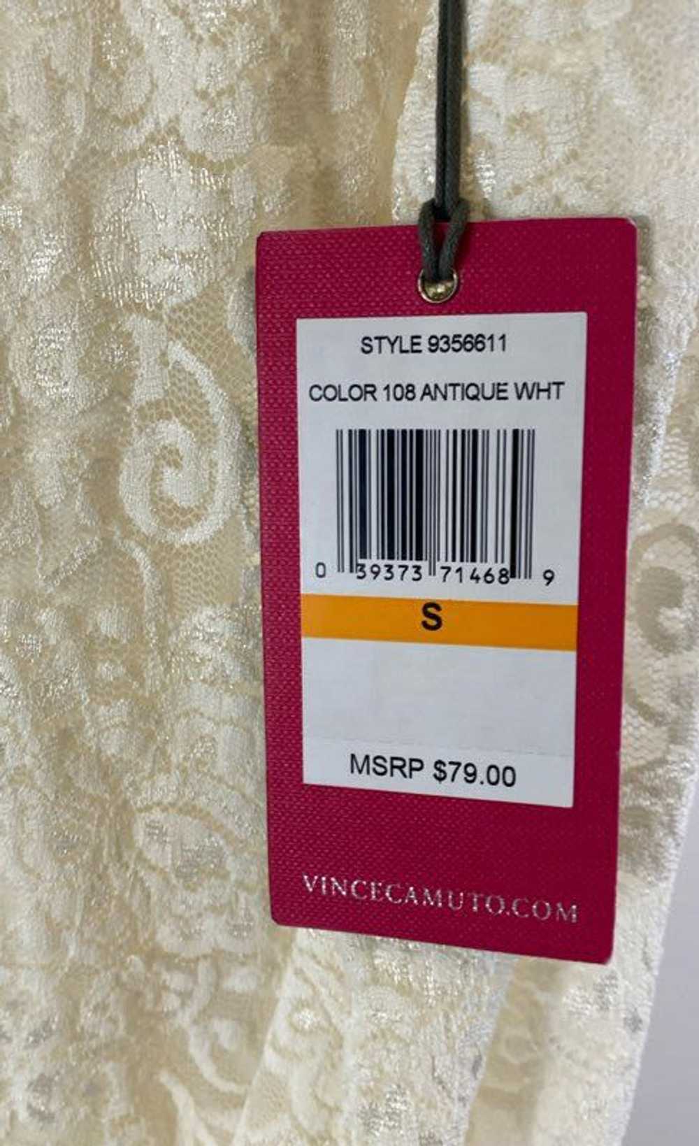 NWT Vince Camuto Womens White Lace Long Sleeve Hi… - image 3