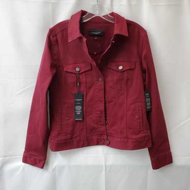 Liverpool FC Liverpool Red Velvet Jean Button Up … - image 1