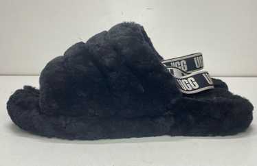 UGG Fluffy Black Sandal Women 5 - image 1