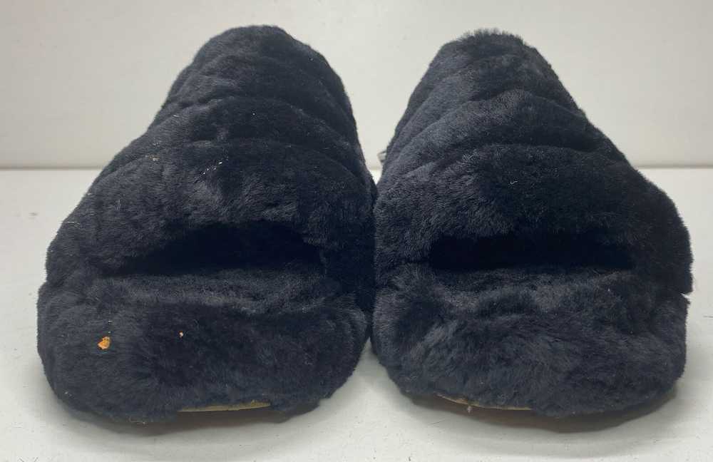 UGG Fluffy Black Sandal Women 5 - image 2