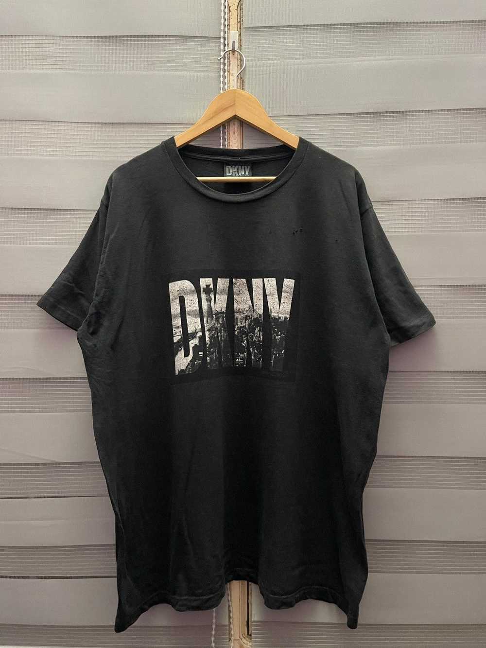 DKNY × Made In Usa × New York Vintage Distressed … - image 1