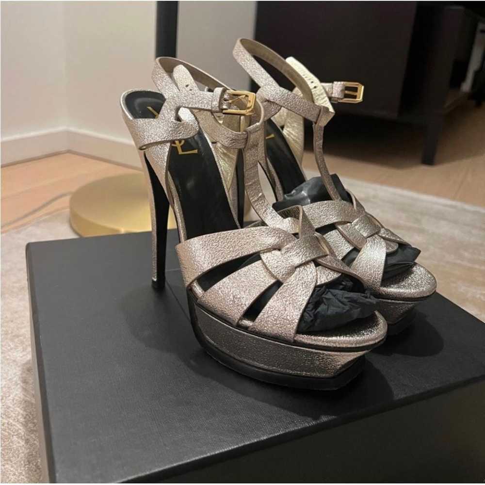 Saint Laurent Tribute leather sandal - image 3