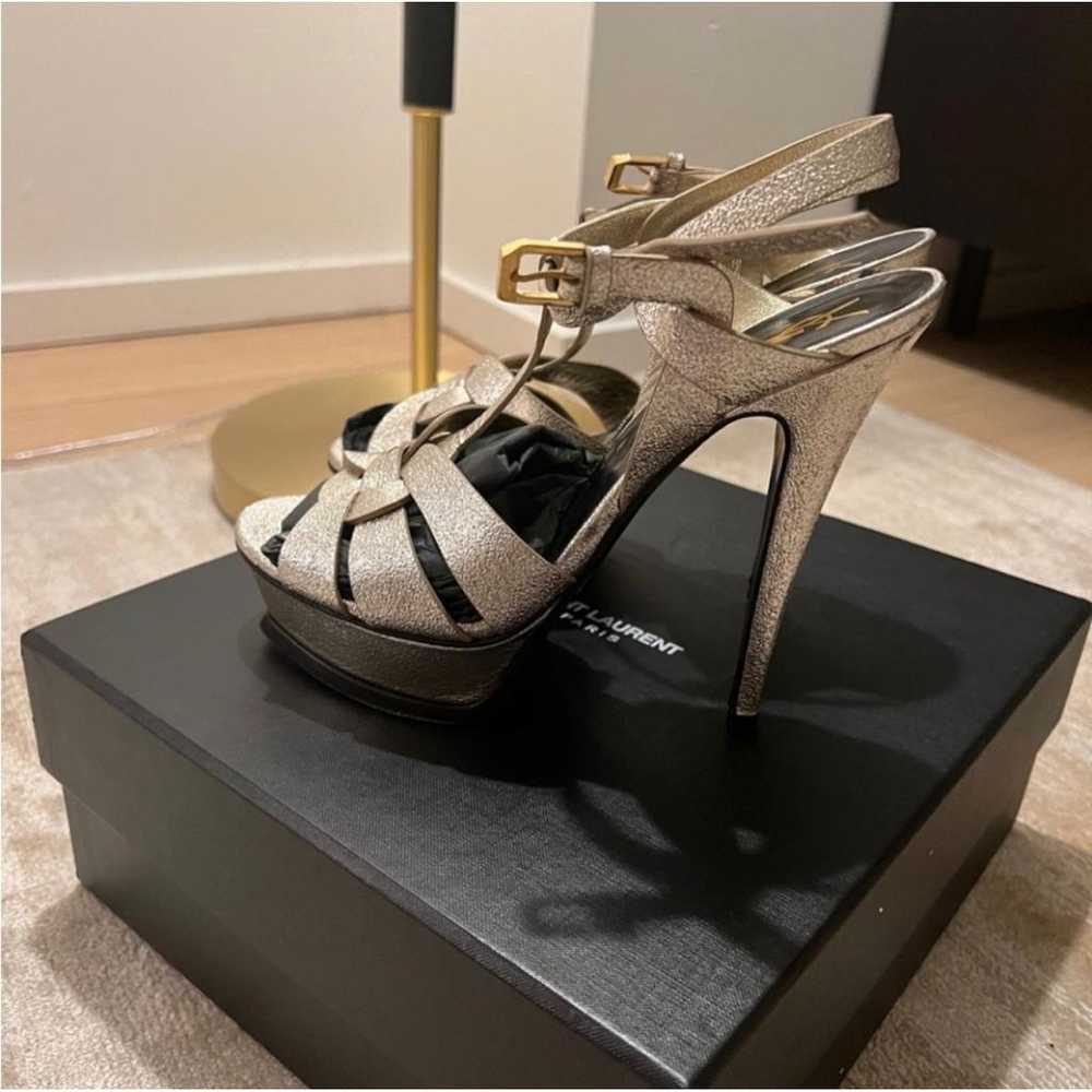 Saint Laurent Tribute leather sandal - image 7