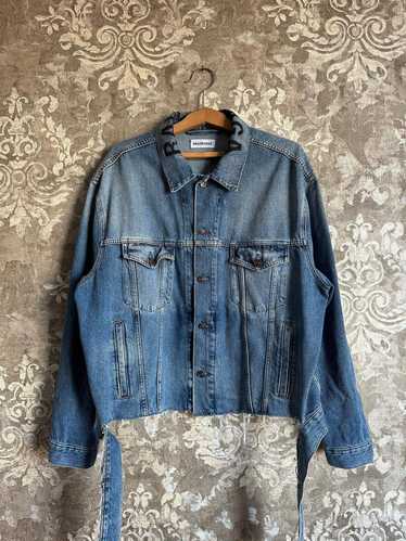 Balenciaga Balenciaga Denim Embroidery Jacket - image 1