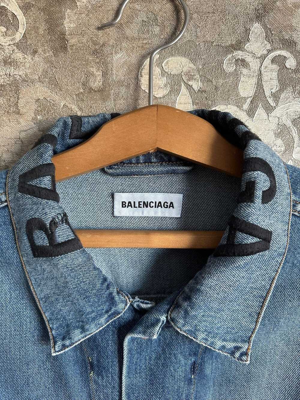 Balenciaga Balenciaga Denim Embroidery Jacket - image 2